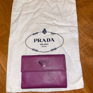 Prada leather wallet